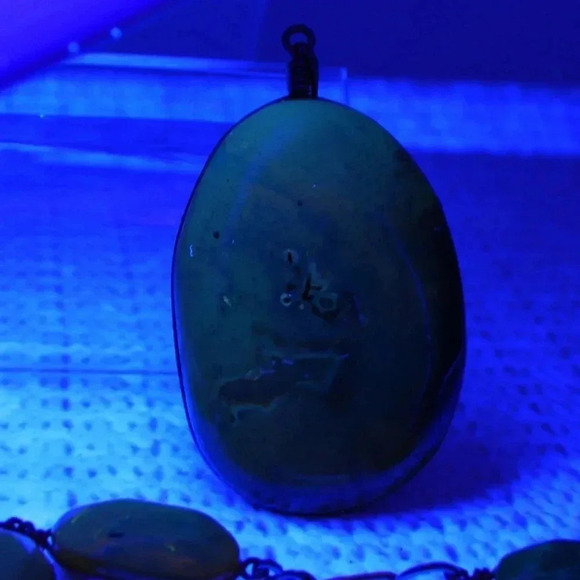 Gold Tone Baltic Raw Polished Amber Set - Picture 5 of 7